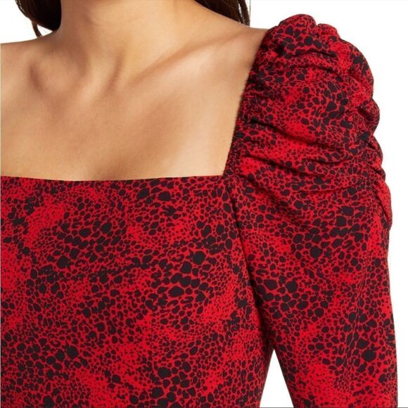 Leith red midi dress - Picture 5 of 9